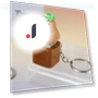 Capybara Fidget Keychain Keyboard — Blocks, Safety toy