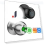 Smart Door Handle with Fingerprint — Biometric Security, Crown Global