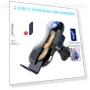 Touch Car Wireless Charger with Auto Sensor and Cooling Fan — Phone Accessories, Essager Electronic