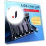 Smart USB Charger for 3.7V Lithium-Ion Batteries — Chargers, Doublepow Battery