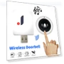 Wireless Electronic Doorbell — Push Buttons, Holland Zho