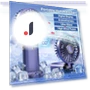 Portable USB Charging Fan with Digital Display — Portable Cooling Solutions, Bling Bling Goods