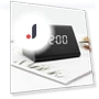 Smart LED Wooden Alarm Clock — Clocks, Homedepot