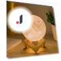 3D Moon Lamp Humidifier with Wooden Base — Desk & Table Lighting, Home Furnishing Department Mall
