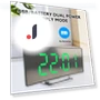 Curved LED Electronic Clock with Sleep Temperature — Clocks, Purely Home Goods
