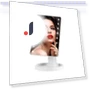 Square Cosmetic Mirror with Smart Touch Screen — Handheld, AE Selection