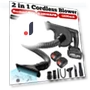 1600W 2-in-1 Brushless Cordless Electric Blower for Vacuum Cleaning and Leaf Suction — Leaf Blowers & Vacuums, Crown Global