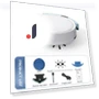 Robot Vacuum Cleaner with Water Tank — Smart Cleaning Robots, Factory Discount Outlet