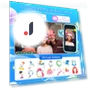 Kids Cartoon Silicone Smart Touch Phone — Play Phones, Serene Greens