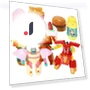 Robot Transformer in the Form of French Fries Hamburger — Pretend Play, Shihehong