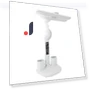 LED Desk Lamp with Fan and Calendar-Clock — Desk & Table Lighting, Koogeelife