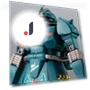 Robot Perfume Zaku Marine Type Dolphin Body Accessory SIDE MS — Miniature Rides & Collectibles, TAKUMIYA