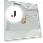 Smart Double Necklace with Peach Heart — Smart Jewelry, Commodity Jewel
