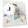 Educational Geometric Shape Matching Building Block Smart House — Construction Kits, TK Toys