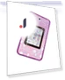FAVE me Smartphone + Emo Kyun Purple — Handheld Games, SEGA