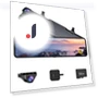 Super Large Front and Rear Mirror Dash Cam — Rearview Cameras for Cars, SAMURAI STYLE