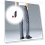 Elastic Solid Black Smart Casual Pants — Casual Pants, OFFICE-MALL
