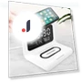 Smart Digital Alarm Clock with Wireless Charging — Alarm, DC-HOME Textile
