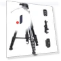 Video Camera Tripod with 3-WAY Head — Camera Supports, MIYAKO