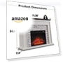 Превью Flip Top Electric Fireplace with Mantel — Entertainment Furniture, Aitjunz