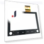 Touch Screen Glass Digitizer with Radio & 2 Handles — Navigation & GPS Accessories, Tautoparts