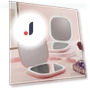 Touch Switch Travel Cosmetic Mirror — Compact & Travel, Yinangfg