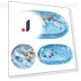 Water Cooling Pet Mat with Floating Fish — Mats, Lexile