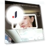 LED Car Makeup Mirror with Touch Control — Compact & Travel, NyPhoenix Auto