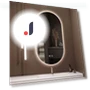 Oval Smart Mirror for Bathroom — Mirrors, Vinde Home