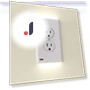 Small Night Light with Touch Panel and Socket — Night Lights, happyyu