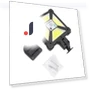 Solar Street Light with Motion Sensor — Outdoor Security & Flood Lighting, CosyHome