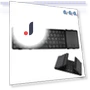 Folding Bluetooth Keyboard with Touchpad/Numeric Pad — Keyboards, SeenDa