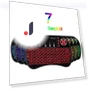 Mini Wireless Keyboard with RGB Backlight — Keyboards, OFFICE-MALL