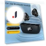 Bluetooth 5.3 Ear Clip Headset with Display — Headsets, AI Supermarket