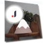 Mini Silicone Touch Snow Mountain Night Light — Night Lights, Binchi Lighting Appliances