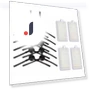 Side Brushes + Filter + Sponge Sets — Vacuum Attachments, Garen