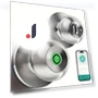 Smart Door Handle with Fingerprint Scanner — Locks, Living style
