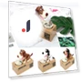 Cartoon Robotic Dog Steal Coin Bank — Savings & Piggy Banks, Simple and warm