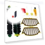 Main Side Brush, HEPA Filter, Front Wheel Kit — Parts & Accessories, Elegant Living House
