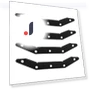Rubber Strip for Robot Vacuum — Smart Cleaning Robots, TOP HOME-002