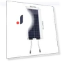 100W Polycrystalline Solar Panel with Controller — Renewable Energy Solutions, Stone Home