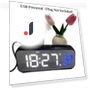 Digital Alarm Clock with Temperature and Humidity Sensor — Alarm, Stone Home