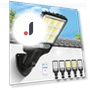 Outdoor Solar Light with Motion Sensor and Remote Control — Outdoor Security & Flood Lighting, AI Supermarket