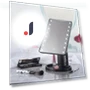 Adjustable Cosmetic Mirror with LED Lighting — Handheld, Build My Home
