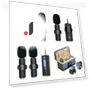 Double Wireless Bluetooth Microphone with Mount for Mobile Live Streaming — Microphones, Smarter than future
