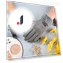Self-Heating Fleece Gloves with Half-Open Fingers and Touchscreen — Gloves, Female s