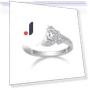 Silver Smart Ring with Moissanite — Smart Rings, Wo Bijouterie
