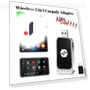 Wireless CarPlay 2 in 1 Android Auto Apple CarPlay Adapter Mini AI Box — Stereo Receivers, Chic Home