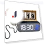 Digital Alarm Clock with Temperature and Humidity Sensor — Alarm, DC-HOME-4