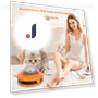 Interactive UFO Pet Feeder Puzzle — Slow Feed, Love Pet House
